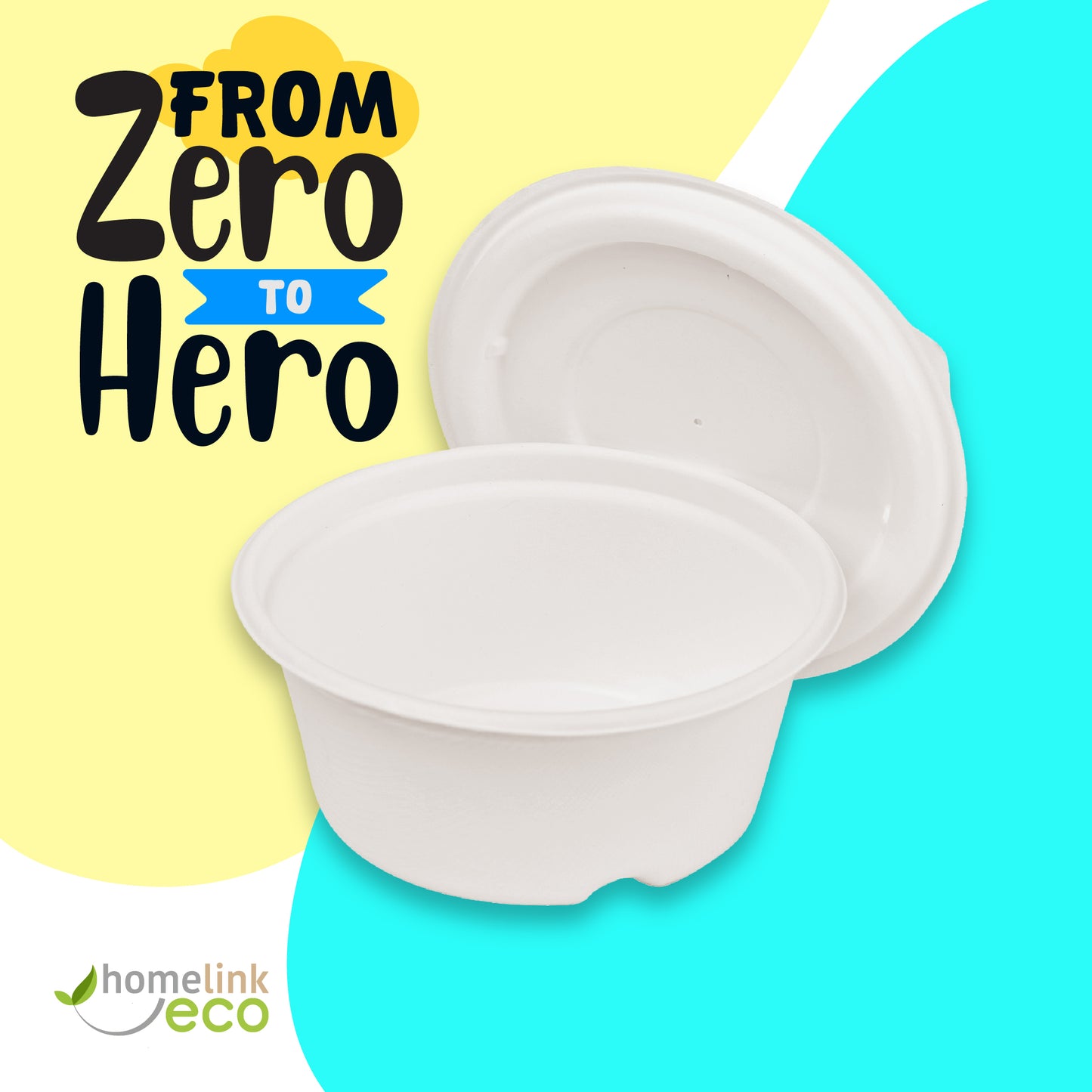 Lids for 40oz/ 1200ml Bagasse Bowl