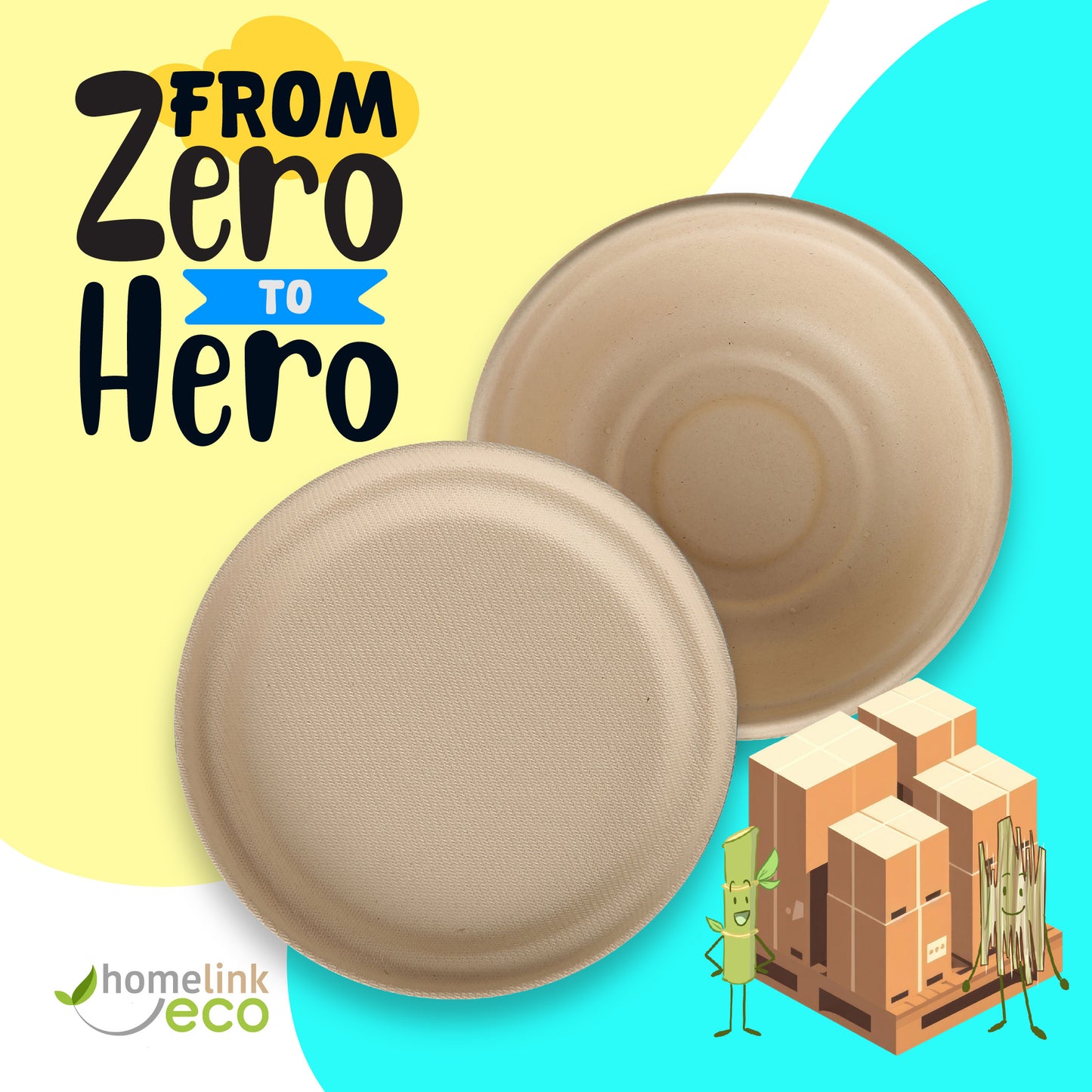 Lids for 12oz/ 350ml Bagasse Bowl