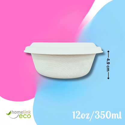 12oz / 350ml Bagasse Bowl H