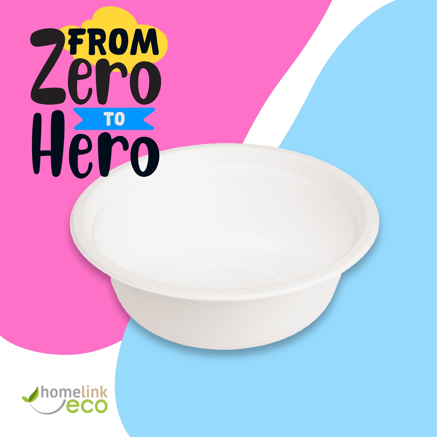18oz/ 500ml Bagasse Bowl