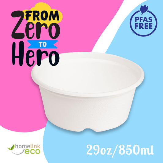 29oz/ 850ml Bagasse Bowl