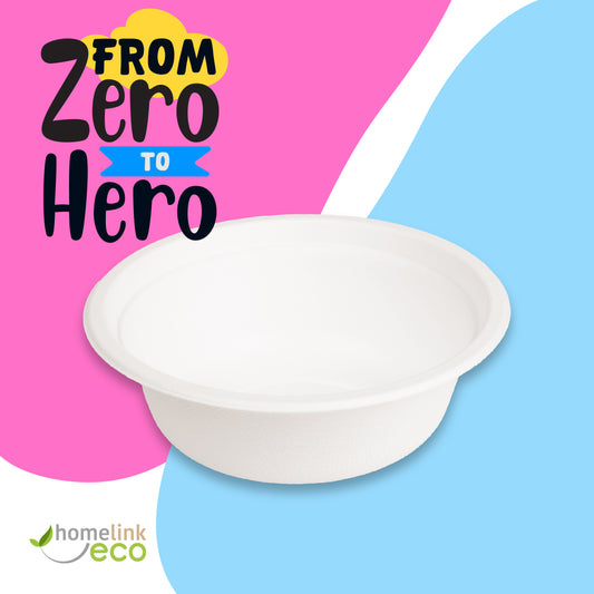 34oz/ 1000ml Bagasse Bowl(w802)