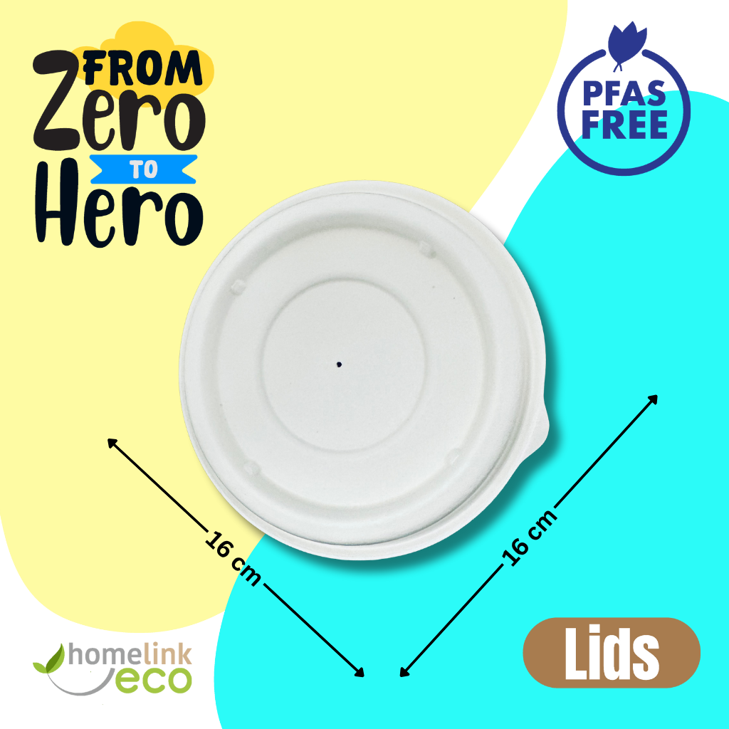 Lids for 29oz /  850ml Bagasse Bowl