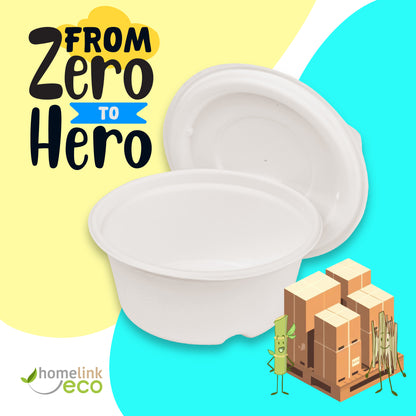 Lids for 40oz/ 1200ml Bagasse Bowl