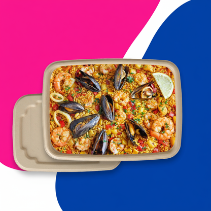 27oz /  800ml Bagasse Square Container